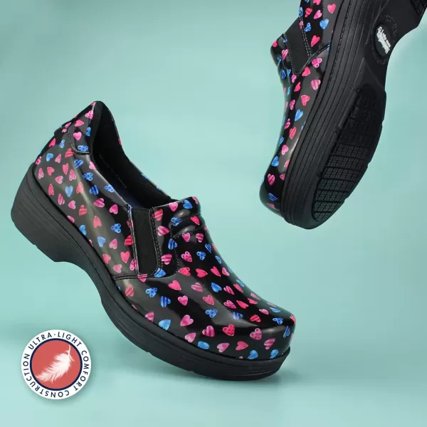 Hawkwell Pro Leather Nurse Clogs for Women Lightweight Slip Resistant Arch Support Healthcare Professional Nursing Shoes Work Clog