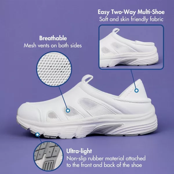 Hawkwell Women's Slip On Two-Way Lightweight Nursing Shoes Breathable Non Slip Work Shoes
