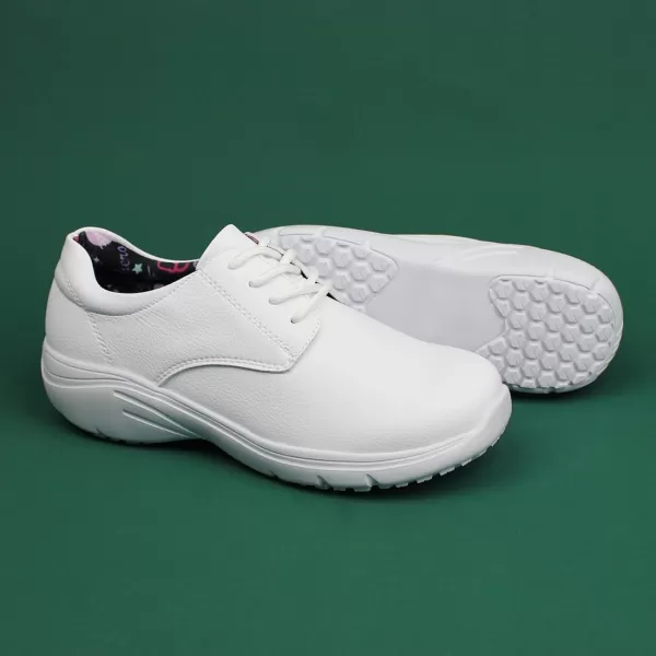 Hawkwell Women's Slip Resistant Lightweight Nursing Shoes Comfortable Lace Up Work Shoes