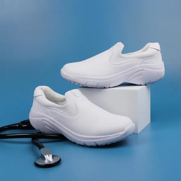 Hawkwell Women's Slip on Lightweight Lycra Nursing Shoes Comfortable Slip Resistant Work Shoes