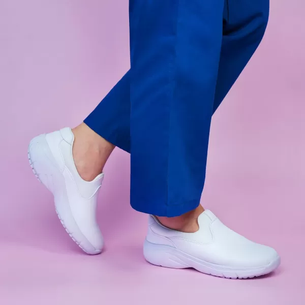 Hawkwell Women's Slip on Lightweight Lycra Nursing Shoes Comfortable Slip Resistant Work Shoes