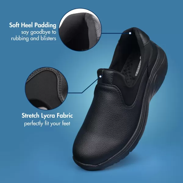 Hawkwell Women's Slip on Lightweight Lycra Nursing Shoes Comfortable Slip Resistant Work Shoes