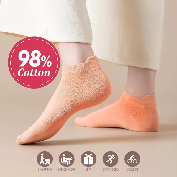 Hawkwell Women's Soft Ankle Socks Thin Nurse Socks Athletic Running Cushion Low Cut No Show Socks With Heel Tab 