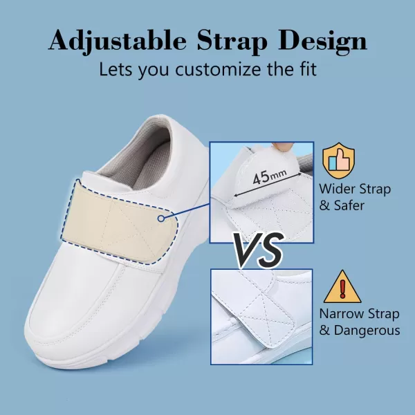 Hawkwell Women's Strap Lightweight Healthcare Nursing Shoes Slip Resistant Work Shoes