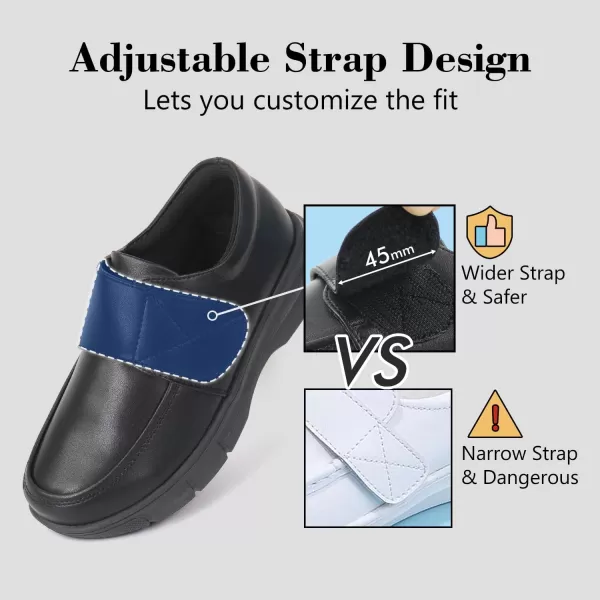Hawkwell Women's Strap Lightweight Healthcare Nursing Shoes Slip Resistant Work Shoes