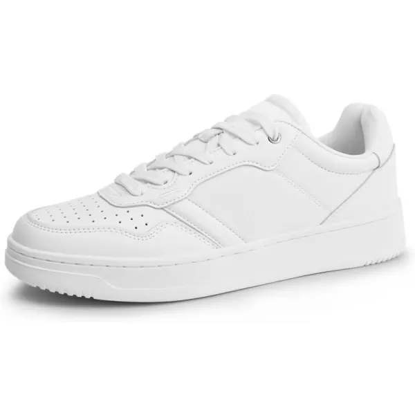 Hawkwell Men's Classic Leather Low Top Fashion Sneakers Casual Dress Sneakers Skate Tennis Basketball Style Walking Shoes