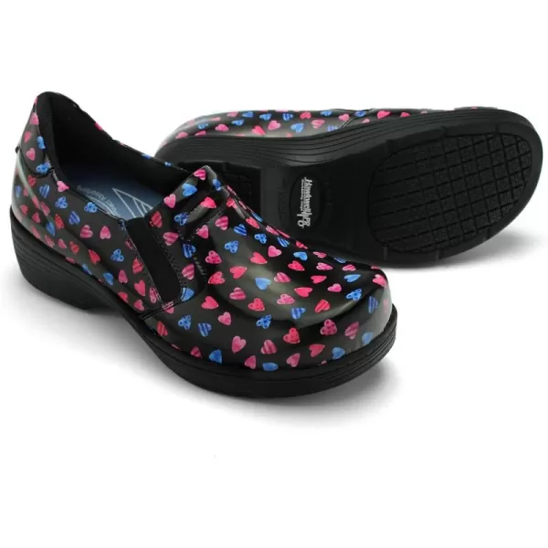 Hawkwell Pro Leather Nurse Clogs for Women Lightweight Slip Resistant Arch Support Healthcare Professional Nursing Shoes Work Clog