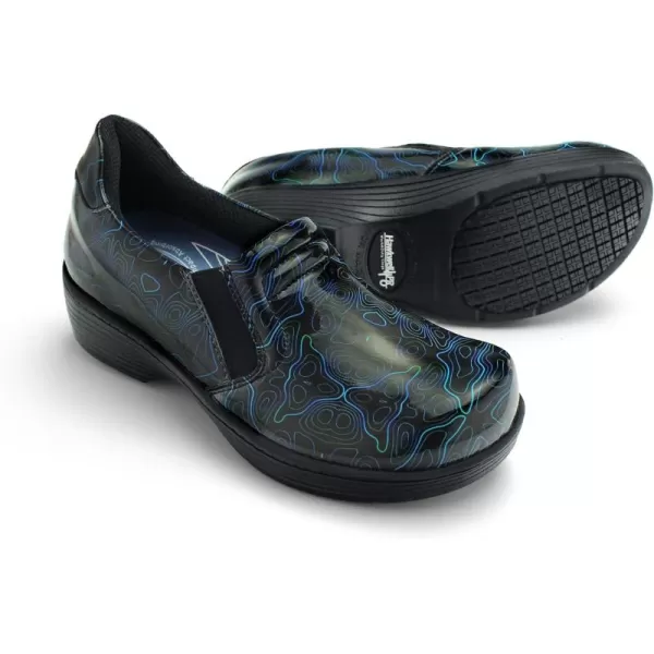 Hawkwell Pro Leather Nurse Clogs for Women Lightweight Slip Resistant Arch Support Healthcare Professional Nursing Shoes Work Clog
