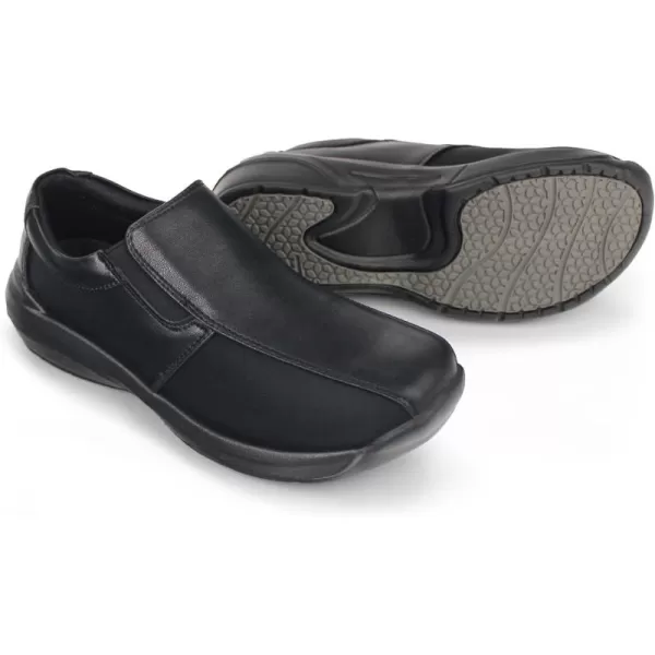 Hawkwell Pro Women's Leather Lycra Nursing Shoes for Bunions Lightweight Slip Resistant Orthotic Work Shoes Ideal for Foot Pain Relief