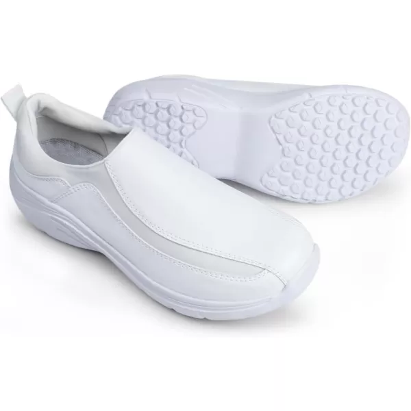 Hawkwell Women's Slip on Lightweight Lycra Nursing Shoes Slip Resistant Healthcare Work Shoes