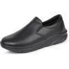 imageHawkwell Mens Slip On Arch Support Lightweight Slip Resistant Comfortable Nursing ShoesBlack