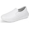 imageHawkwell Mens Slip On Arch Support Lightweight Slip Resistant Comfortable Nursing ShoesWhite