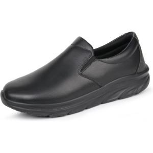 imageHawkwell Mens Slip On Arch Support Lightweight Slip Resistant Comfortable Nursing ShoesBlack