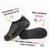 imageHawkwell Womens Slip On Lightweight Nursing Shoes Slip Resistant Comfortable Medical Work ShoesBlack