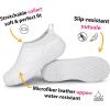 imageHawkwell Womens Slip On Lightweight Nursing Shoes Slip Resistant Comfortable Medical Work ShoesWhite