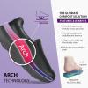 imageHawkwell Womens Slip On Arch Support Comfortable Nurse Shoes Slip Resistant Lightweight Work ShoesBlack