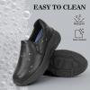 imageHawkwell Womens Slip On Arch Support Comfortable Nurse Shoes Slip Resistant Lightweight Work ShoesBlackDiamond