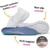 imageHawkwell Womens Slip On Arch Support Comfortable Nurse Shoes Slip Resistant Lightweight Work ShoesWhite
