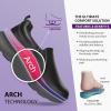 imageHawkwell Womens Slip On Arch Support Lightweight Slip Resistant Comfortable Nurse ShoesBlack