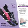 imageHawkwell Womens Slip On Arch Support Lightweight Slip Resistant Comfortable Nurse ShoesBlack Flower
