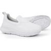 imageHawkwell Womens Slip On Arch Support Nursing Shoes Comfortable Lightweight Slip Resistant Work ShoesWhite