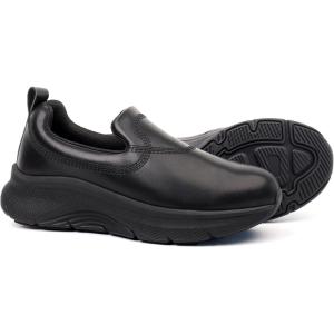 imageHawkwell Womens Slip On Arch Support Nursing Shoes Comfortable Lightweight Slip Resistant Work ShoesBlack