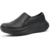 imageHawkwell Womens Slip On Lightweight Cushion Nursing Shoes Slip Resistant Medical Work ShoesBlack