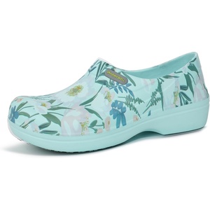 image:imageHawkwell Professional Nursing Shoes for Women  Slip Resistant Surgical Clogs Lightweight Waterproof Medical Work Shoes  Comfortable Shoes for Healthcare Food Service GardenGreen Flower