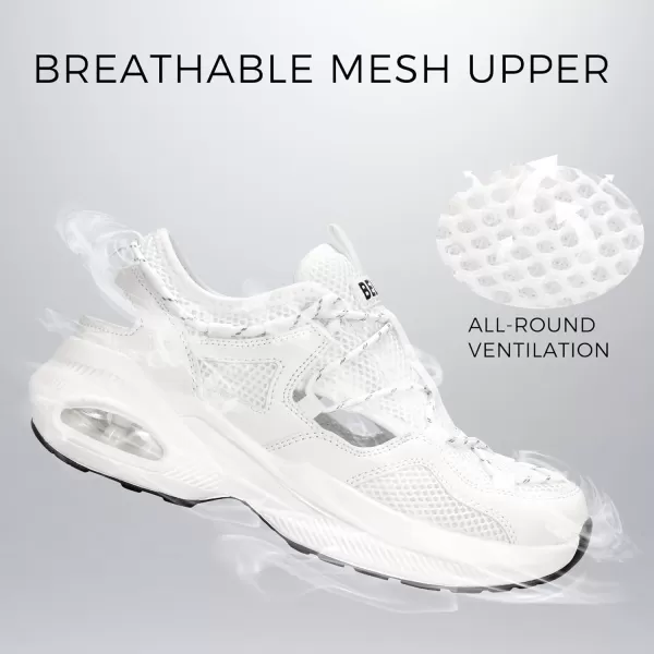 BELOS Women's Air Cushion Sneakers Hiking Outdoor Sandals Breathable Mesh Lightweight Comfortable Athletic Sport Walking Shoes