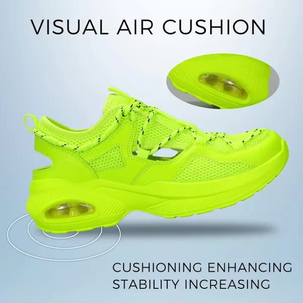 BELOS Women's Air Cushion Sneakers Hiking Outdoor Sandals Breathable Mesh Lightweight Comfortable Athletic Sport Walking Shoes