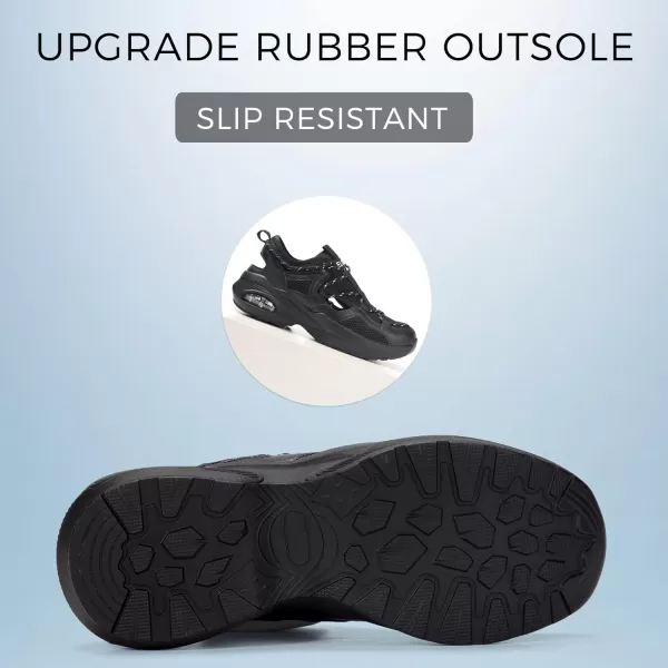 BELOS Women's Air Cushion Sneakers Hiking Outdoor Sandals Breathable Mesh Lightweight Comfortable Athletic Sport Walking Shoes