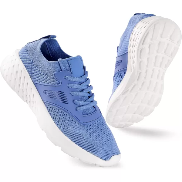 BELOS Women's Breathable Walking Tennis Shoes Lightweight Slip On Casual Sneakers for Gym Travel Work