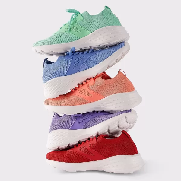 BELOS Women's Breathable Walking Tennis Shoes Lightweight Slip On Casual Sneakers for Gym Travel Work