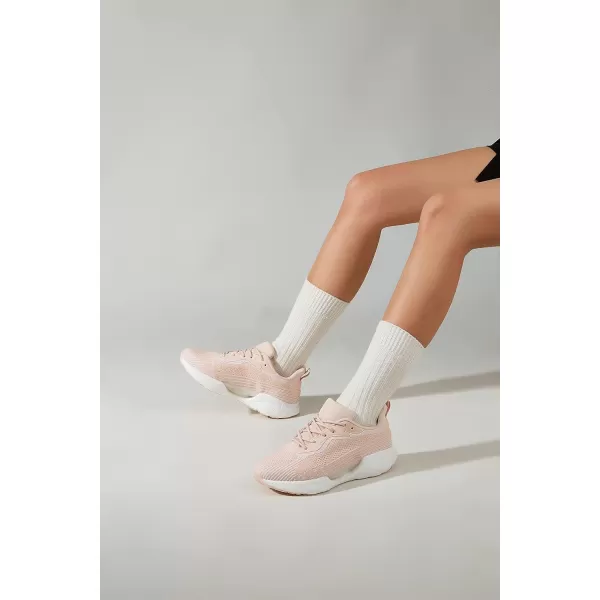 BELOS Women's Lightweigt Running Shoes Breathable Mesh Knit Lace Up Athletic Sneakers Comfortable Non Slip Sports Tennis Walking for Sport Gym Workout