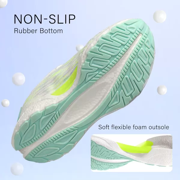 BELOS Women's Lightweigt Running Shoes Breathable Mesh Knit Lace Up Athletic Sneakers Comfortable Non Slip Sports Tennis Walking for Sport Gym Workout