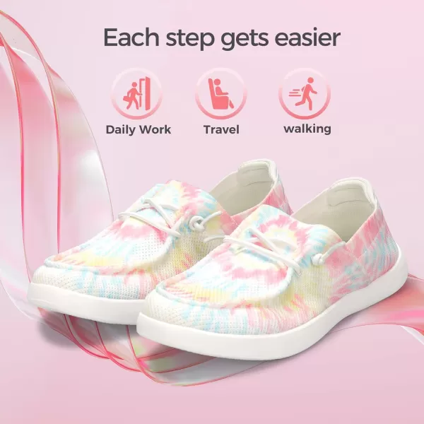 BELOS Women's Rhinestone Lace Up Loafers Shoes Comfortable Slip On Mesh Knit Walking Shoes Fashion Lightweight Sparkly Glitter Sneaker