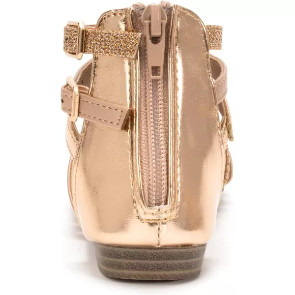 FUNKYMONKEY Girls Gladiator Strap Sandals Flat Fisherman Thong Cross Strappy Sandals