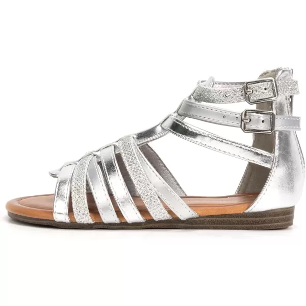 FUNKYMONKEY Girls Gladiator Strap Sandals Flat Fisherman Thong Cross Strappy Sandals
