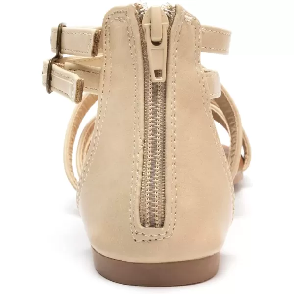 FUNKYMONKEY Girls Gladiator Strap Sandals Flat Fisherman Thong Cross Strappy Sandals