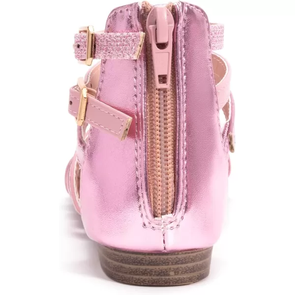 FUNKYMONKEY Girls Gladiator Strap Sandals Flat Fisherman Thong Cross Strappy Sandals