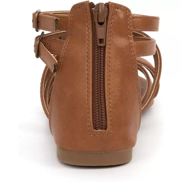 FUNKYMONKEY Girls Gladiator Strap Sandals Flat Fisherman Thong Cross Strappy Sandals