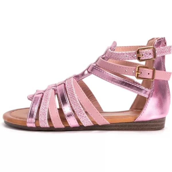 FUNKYMONKEY Girls Gladiator Strap Sandals Flat Fisherman Thong Cross Strappy Sandals