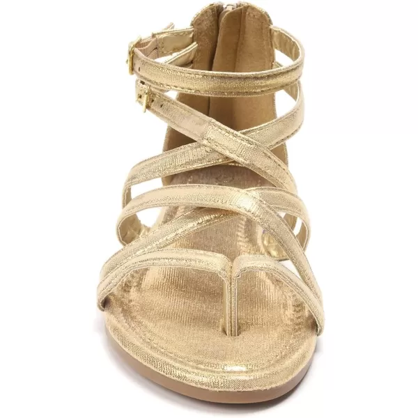FUNKYMONKEY Girls Gladiator Strap Sandals Flat Fisherman Thong Cross Strappy Sandals