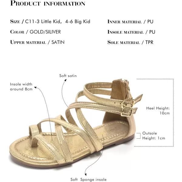 FUNKYMONKEY Girls Gladiator Strap Sandals Flat Fisherman Thong Cross Strappy Sandals