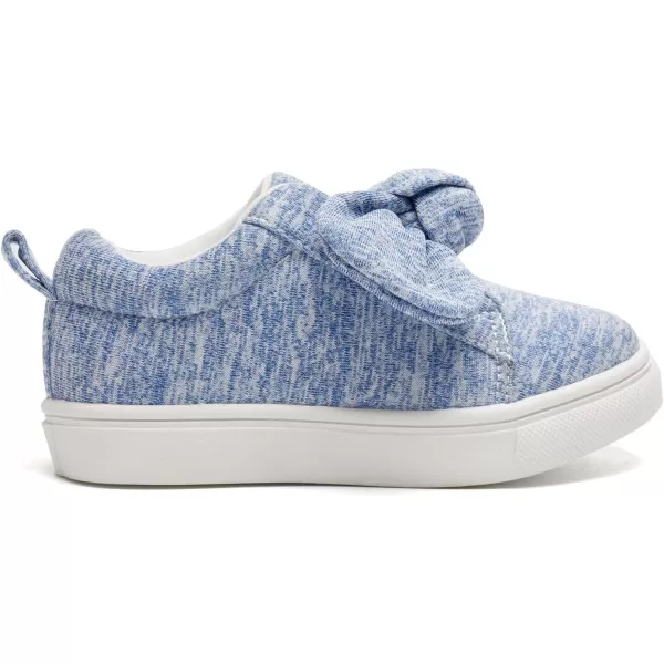 FUNKYMONKEY Girls Sneakers Lightweight Cute Bowknot Casual Walking Shoes for Toddler/Little Kids