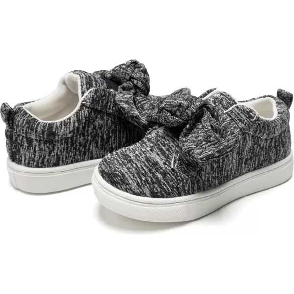 FUNKYMONKEY Girls Sneakers Lightweight Cute Bowknot Casual Walking Shoes for Toddler/Little Kids