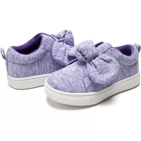 FUNKYMONKEY Girls Sneakers Lightweight Cute Bowknot Casual Walking Shoes for Toddler/Little Kids