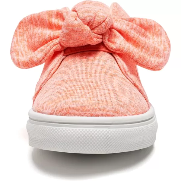 FUNKYMONKEY Girls Sneakers Lightweight Cute Bowknot Casual Walking Shoes for Toddler/Little Kids