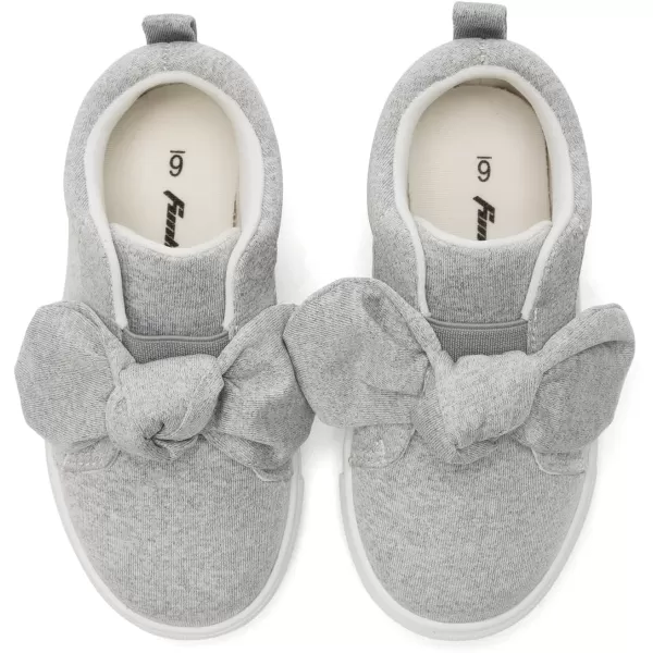 FUNKYMONKEY Girls Sneakers Lightweight Cute Bowknot Casual Walking Shoes for Toddler/Little Kids