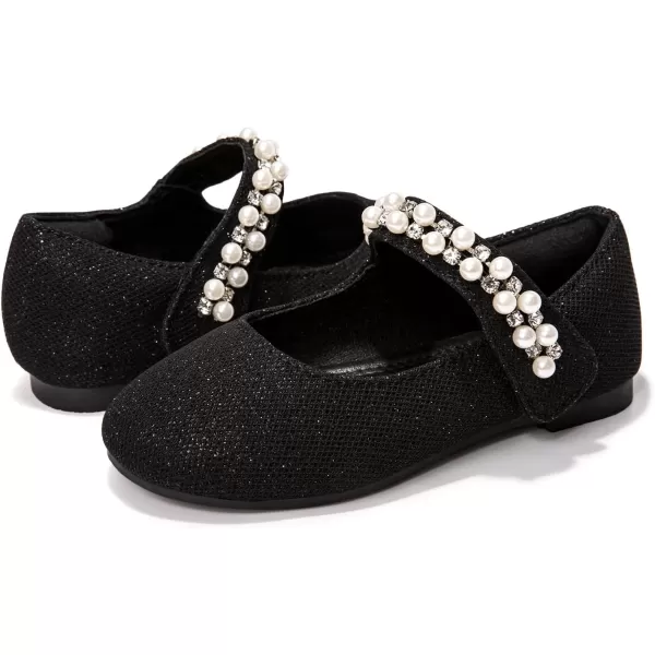 FUNKYMONKEY Toddler/Little Girl Mary Jane Dress Shoes Casual Slip on Ballet Flat